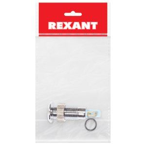 Индикатор металл Ø8 220В подсв/синяя LED  REXANT - Фото 2