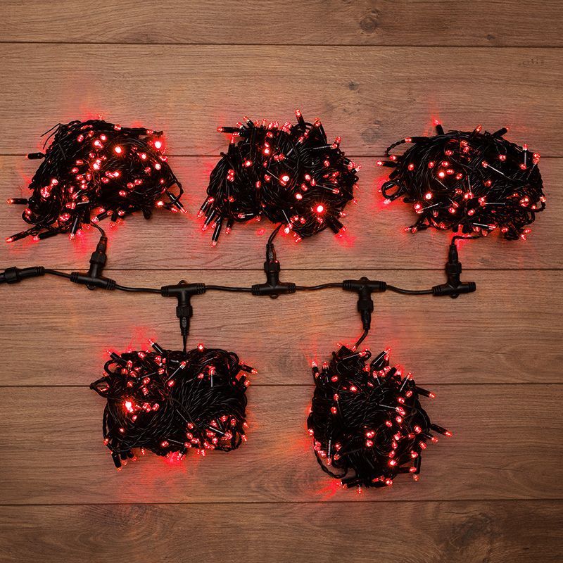 Гирлянда "LED ClipLight" 24V, 5 нитей по 20 метров, цвет диодов Красный, Flashing (Белый) 323-602