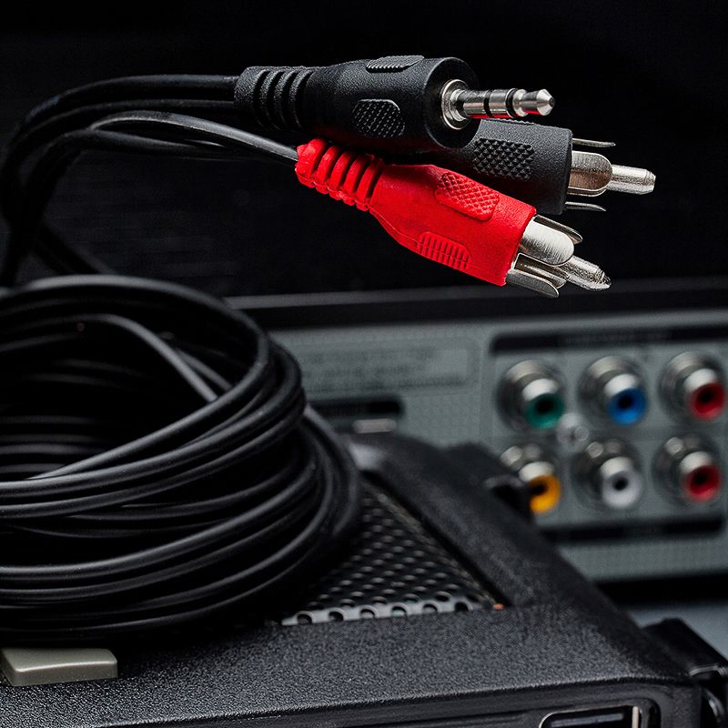 Шнур Стерео 3,5мм - 2 RCA, 3м REXANT - Фото 5