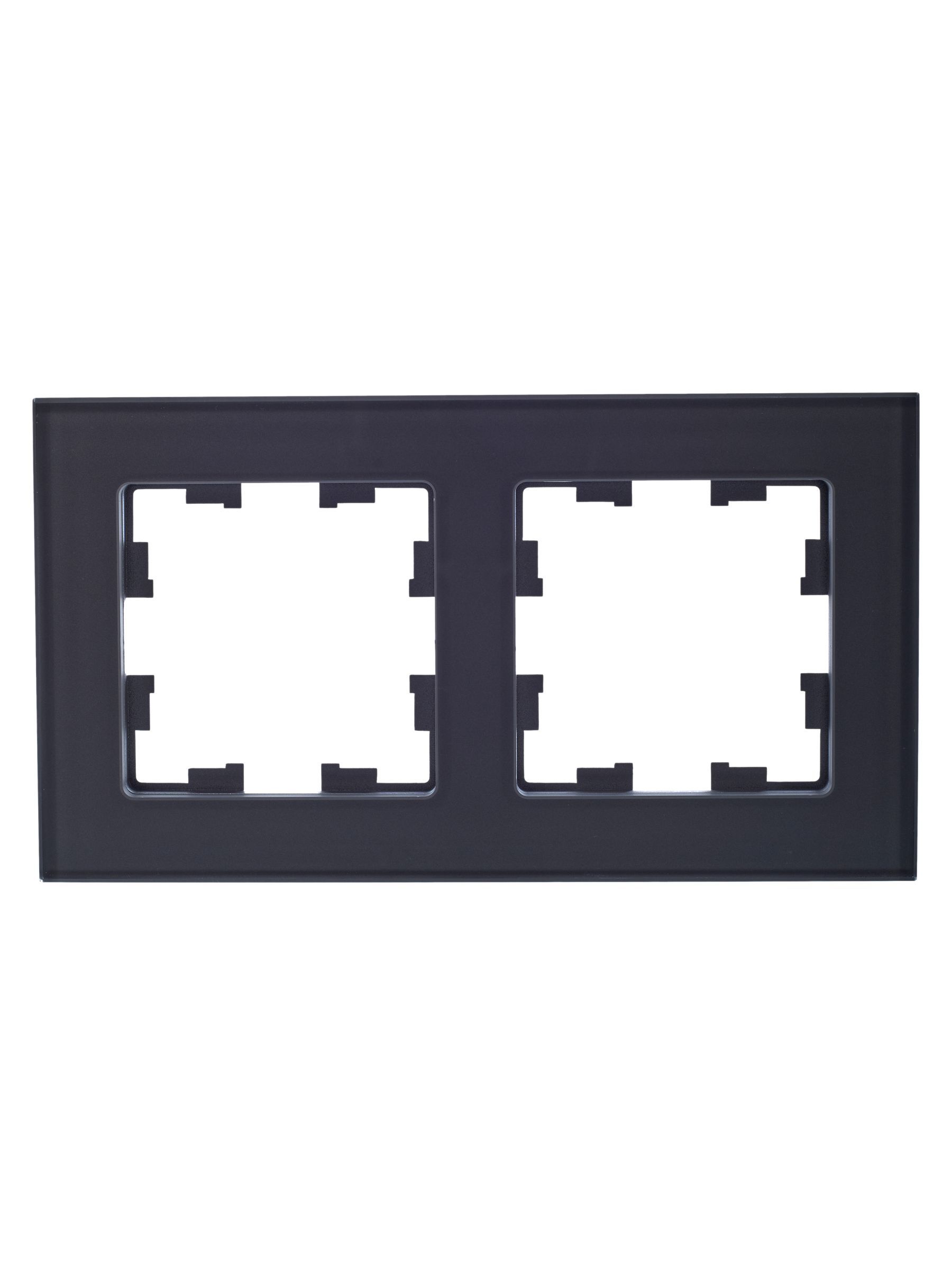 BRITE Рамка 2 -местная РУ-2-2-БрСе стекло серый IEK - Фото 8