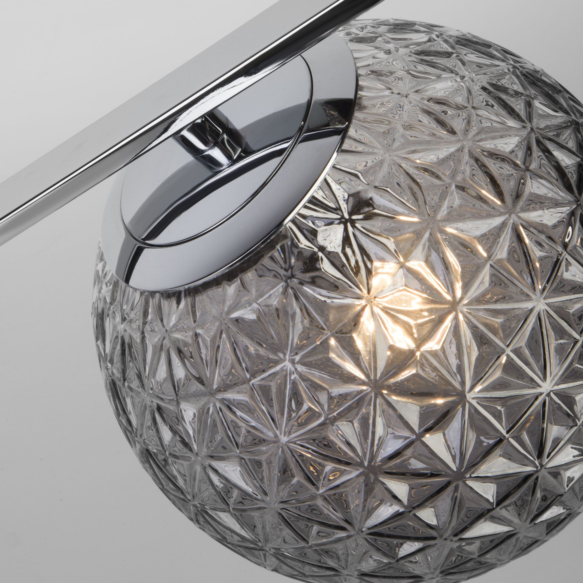 Настольная лампа с плафоном 01213/1 хром  Eurosvet - Фото 3