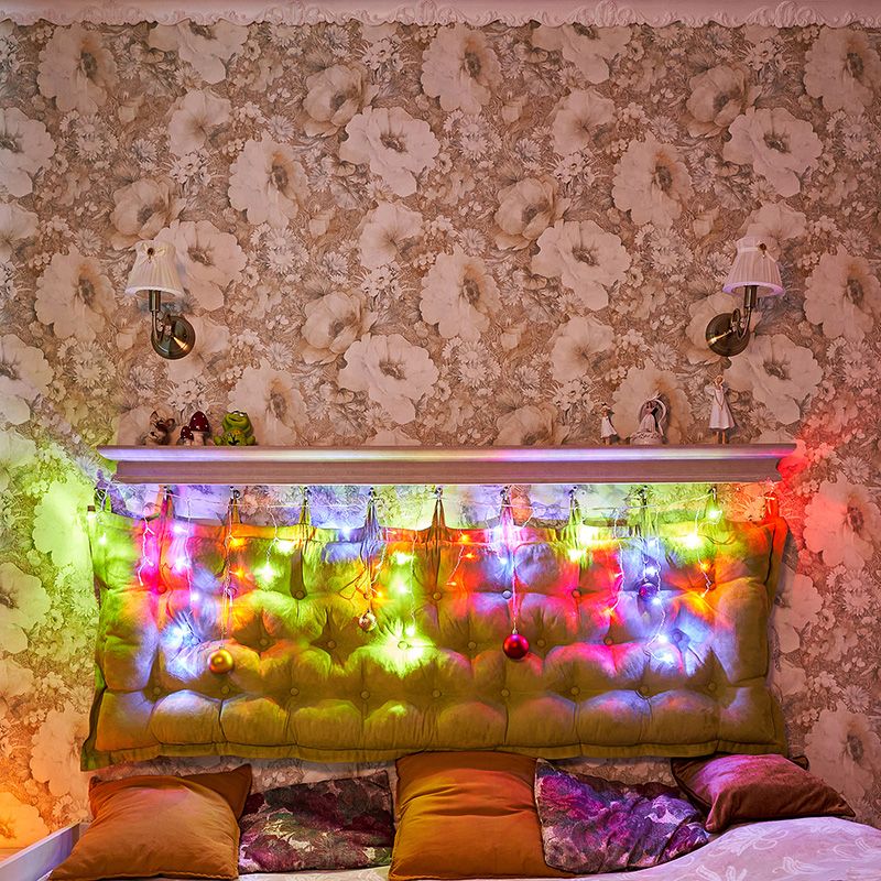 Гирлянда Бахрома (Айсикл), 1,8х0,5м, 48 LED МУЛЬТИКОЛОР, прозрачный ПВХ, IP20, свечение с динамикой, 230В, не соединяется ТОП - Фото 2