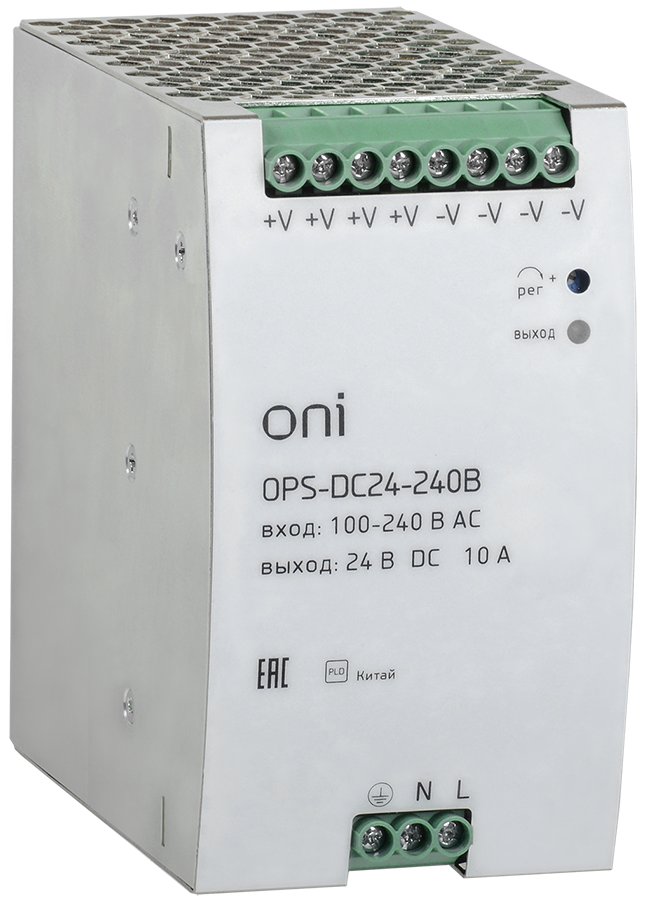 Блок питания OPS 220В AC/24В DC 10А 240Вт ONI OPS-DC24-240B