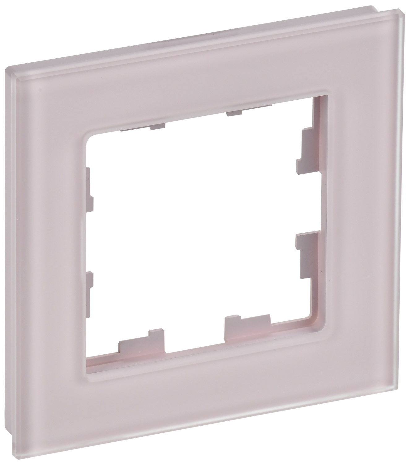 BRITE Рамка 1-местная РУ-1-2-Бр стекло розовый матовый IEK