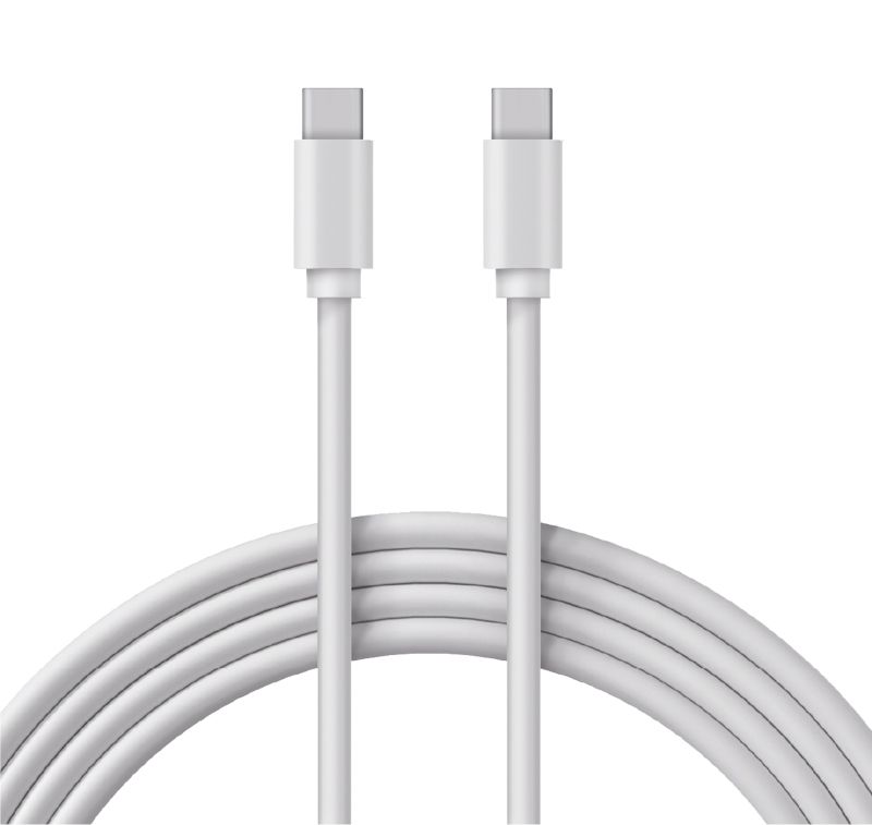 Кабель Type-C - Type-C, 2A, 1м, ПВХ, белый REXANT 18-1833