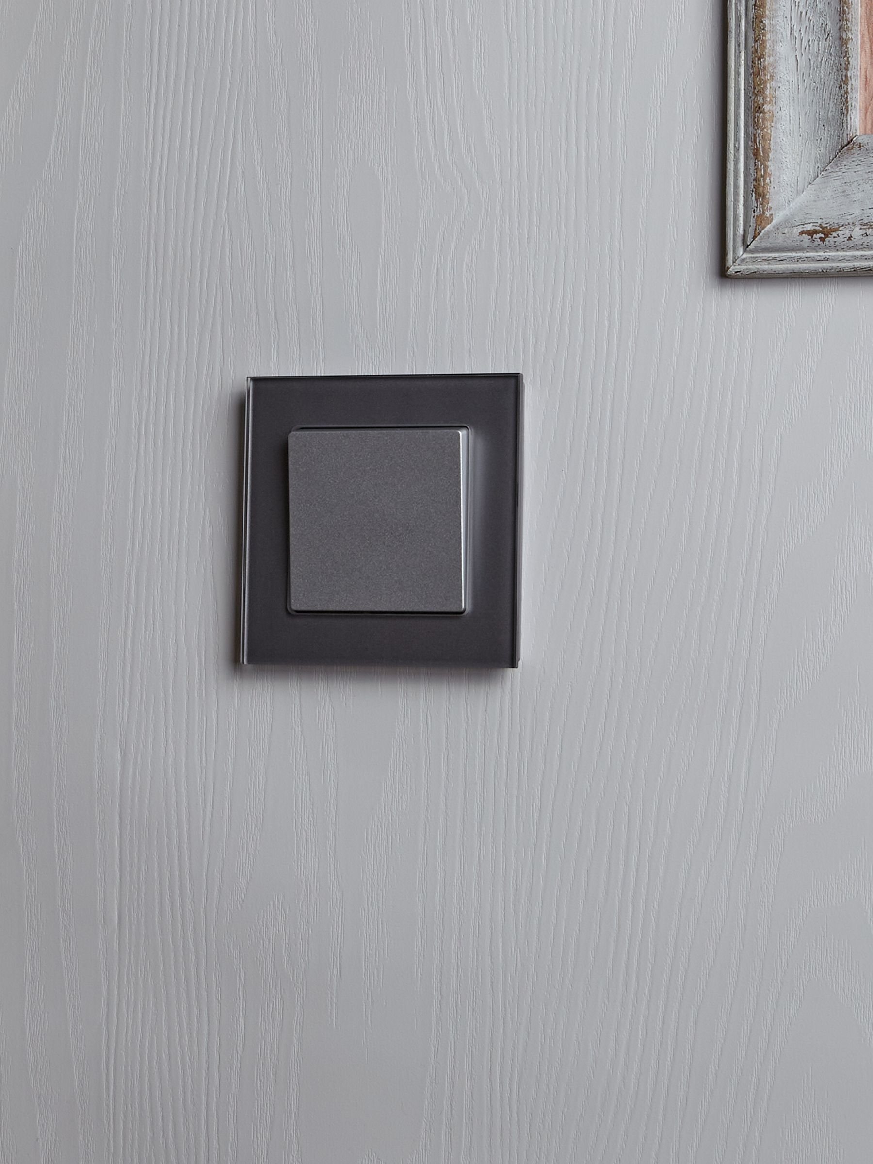 BRITE Рамка 1 -местная РУ-1-2-БрСе стекло серый IEK - Фото 6