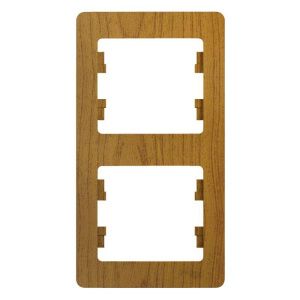 Рамка 2-м Glossa вертикал. дерево дуб SE GSL000506 288539