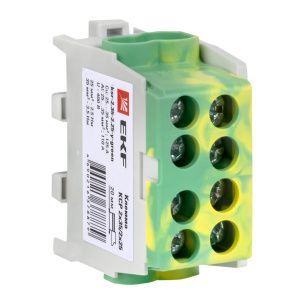 Клемма распределительная КСР с двойным винтом 2x35/2x25 желто-зеленая EKF ksr-2.35-2.25-y-green