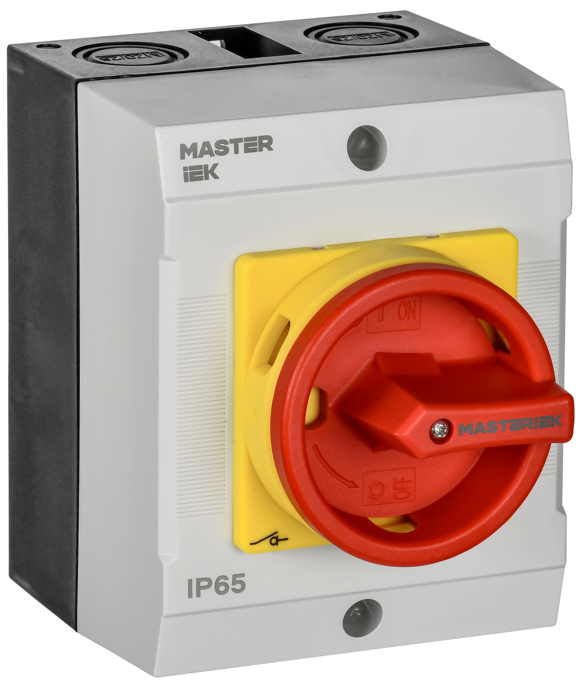 Переключатель кулачковый в боксе закрытая рукоятка аварийная 16А схема 10 IEK MI-CS22-016-010