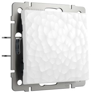 Выключатель одноклавишный (hammer белый) Werkel W1210001