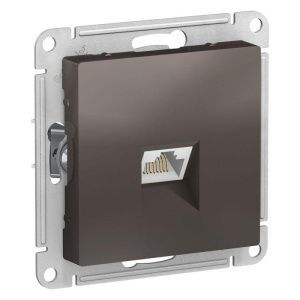 Розетка компьютерная AtlasDesign RJ45 кат.6A механизм мокко SE ATN000686 1324407