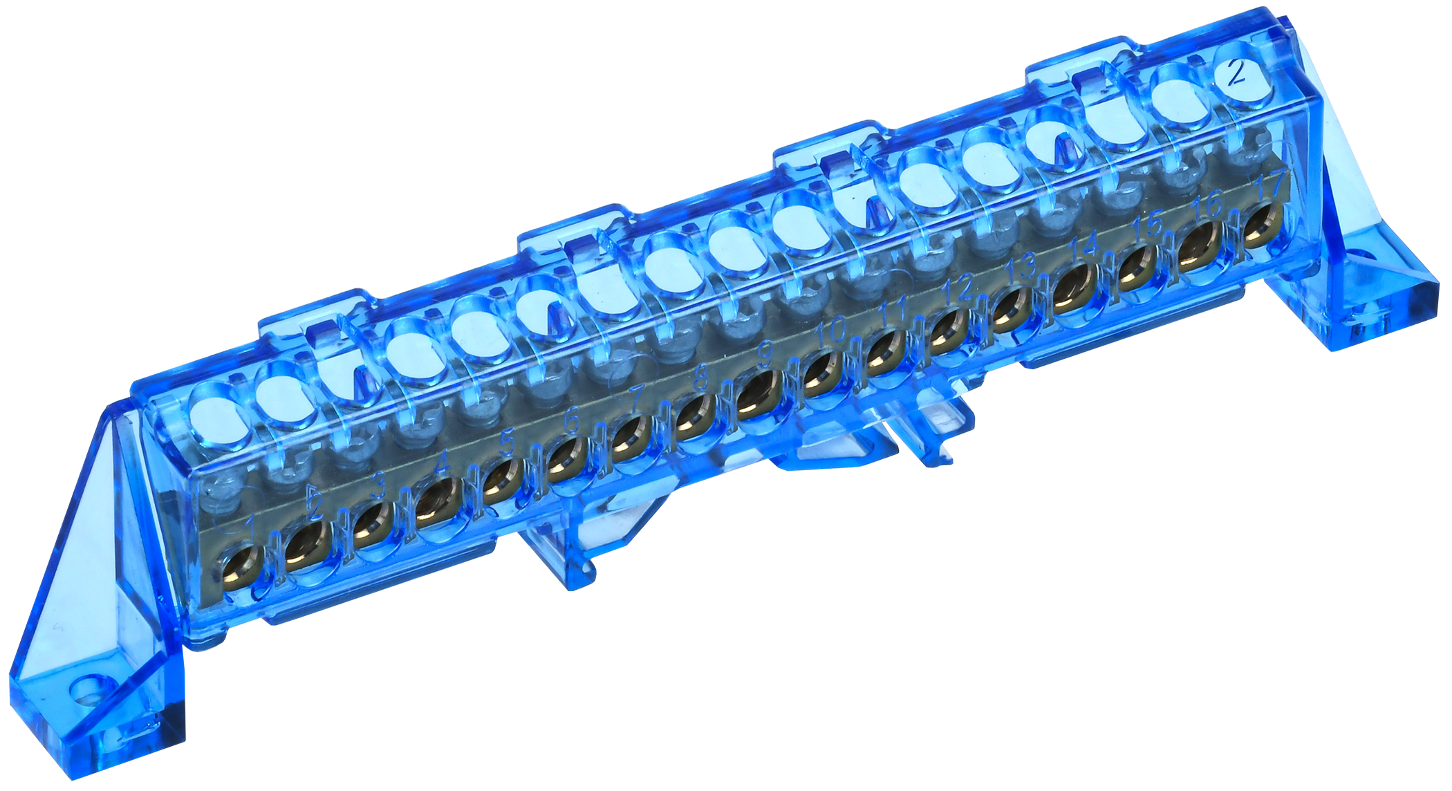 TEKFOR Шина N "ноль" в комбинированном DIN-изоляторе "Стойка" 6х9-17-С IEK TF-NN10-17-DP-K07