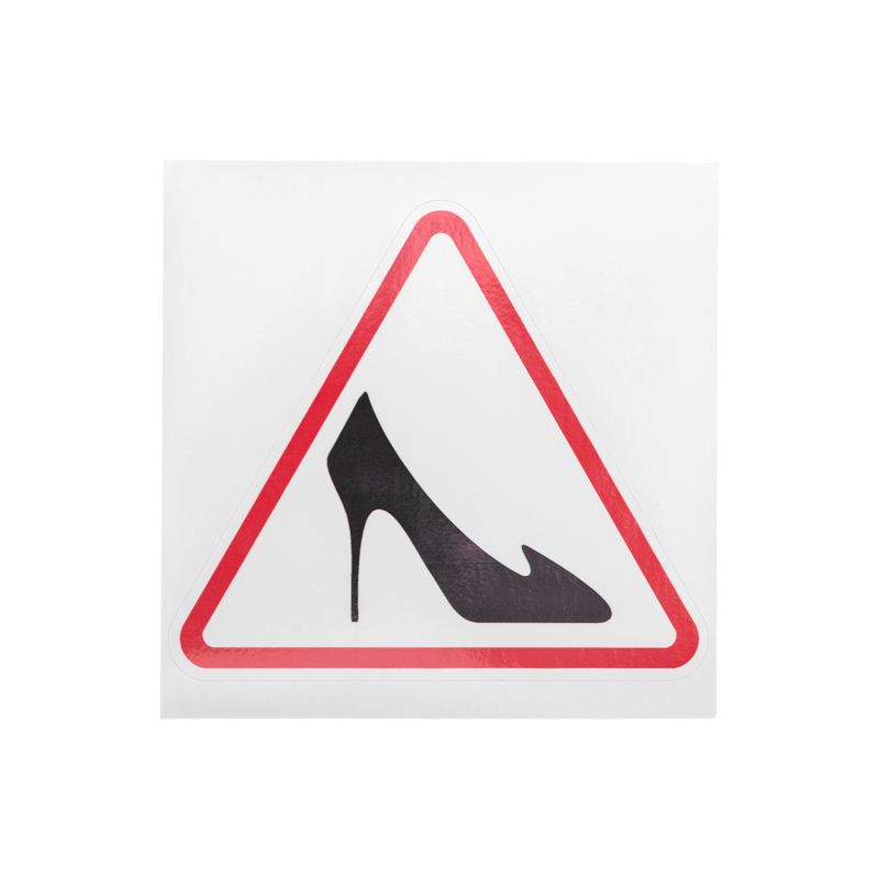 Наклейка  автомобильная "Дама за рулем" 150*150 мм REXANT 56-0044