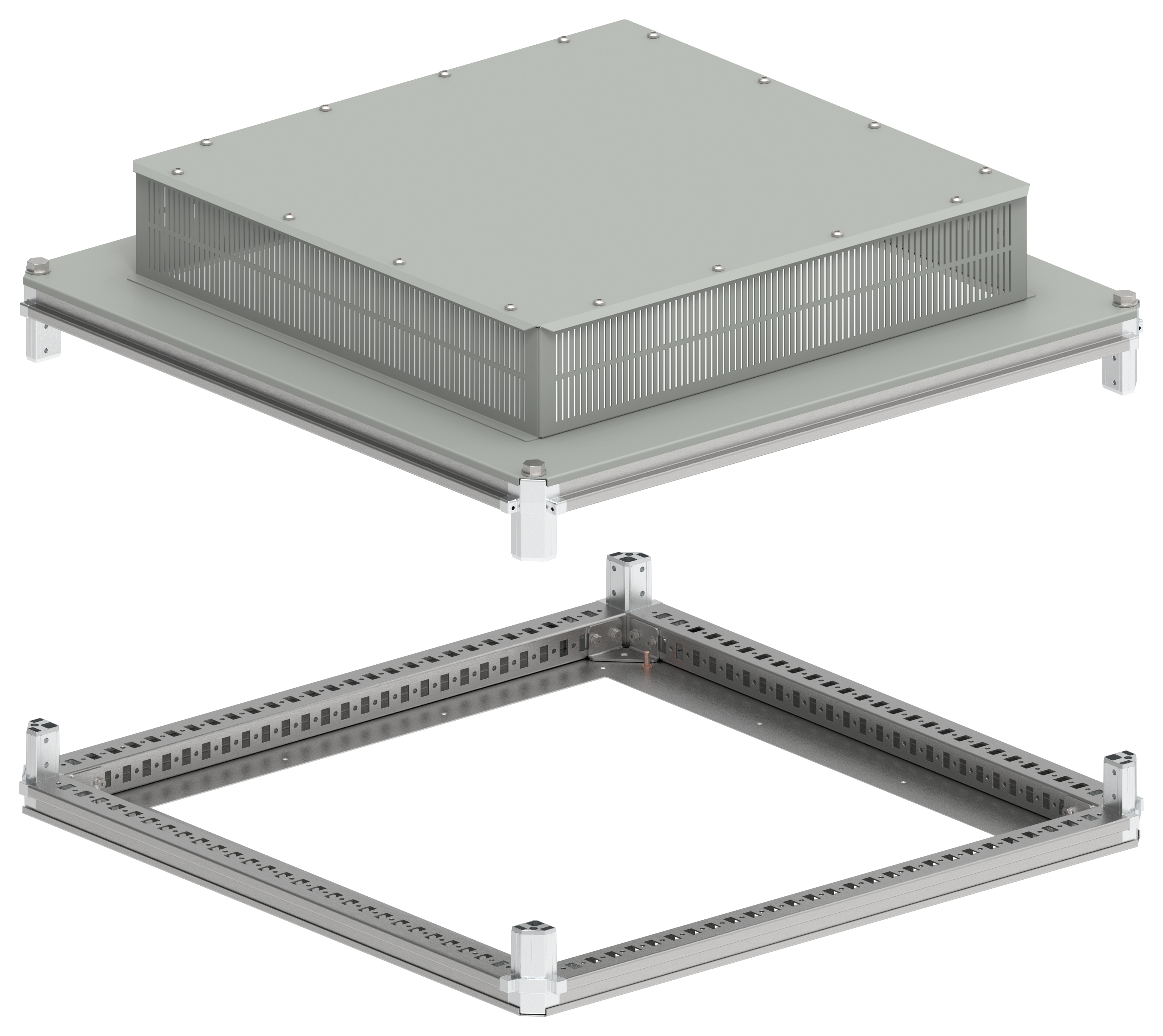 FORMAT Крыша и основание (под фланец) 800х800мм IP31 IEK FO-00-KOF-080-080-31