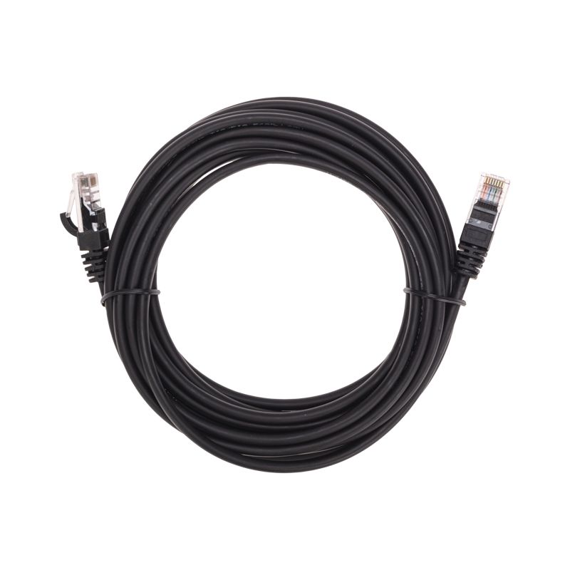 Патч-корд U/UTP, CAT 5e, RJ45-RJ45, 26AWG, LSZH, черный, 5м REXANT 02-0102-5