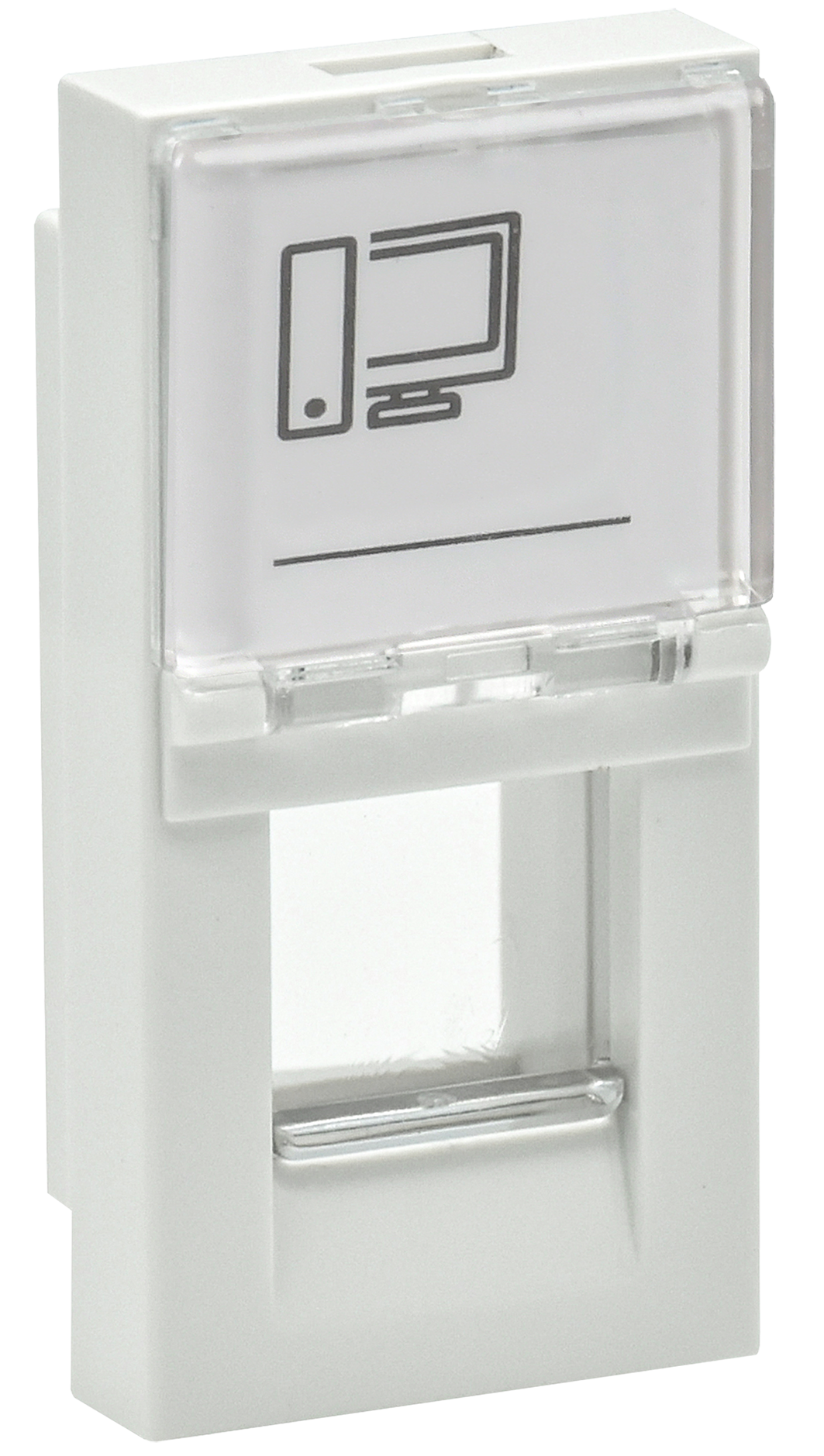 PRIMER Панель лицевая Keystone (1 модуль) белая IEK PR-KK40D-PLK-0-1-K01