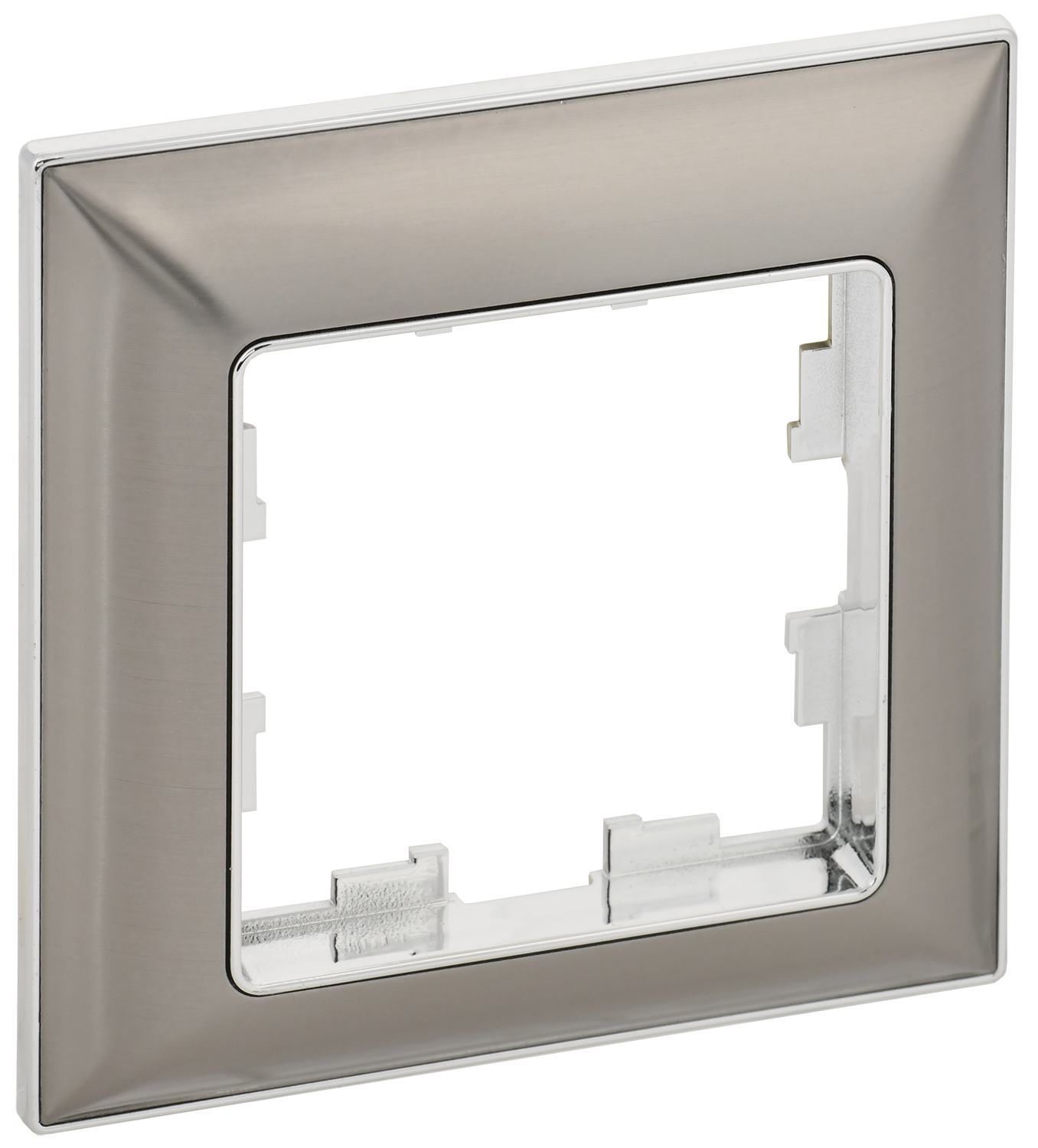 BRITE Рамка 1-местная РУ-1-Бр хром/никель IEK BR-M12-12-4-K23