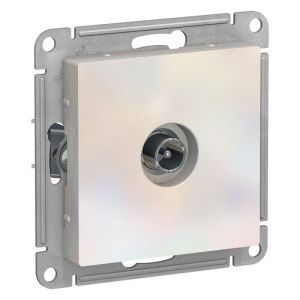 Розетка телевизионная оконечная TV AtlasDesign 1дБ механизм жемчуж. SE ATN000491 1240301