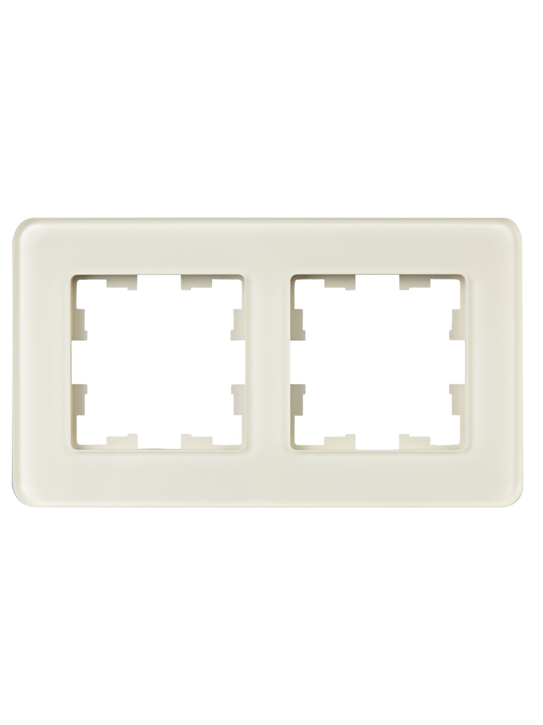 BRITE Рамка 2-местная РУ-2-2-Бр стекло песчаный RE IEK - Фото 5