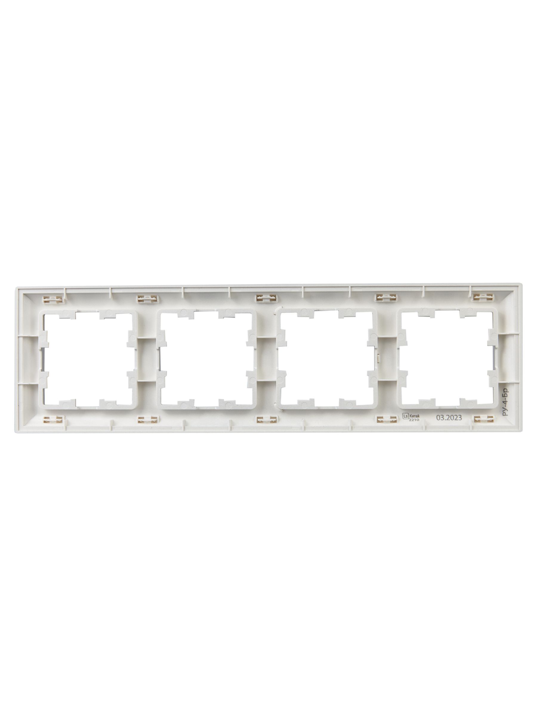 BRITE Рамка 4-местная РУ-4-Бр алюминий/алюминий IEK - Фото 6