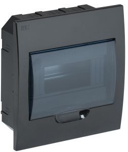 KREPTA 3 Корпус пластиковый ЩРВ-П-8 IP41 черный IEK MKP12-V-08-41-K02