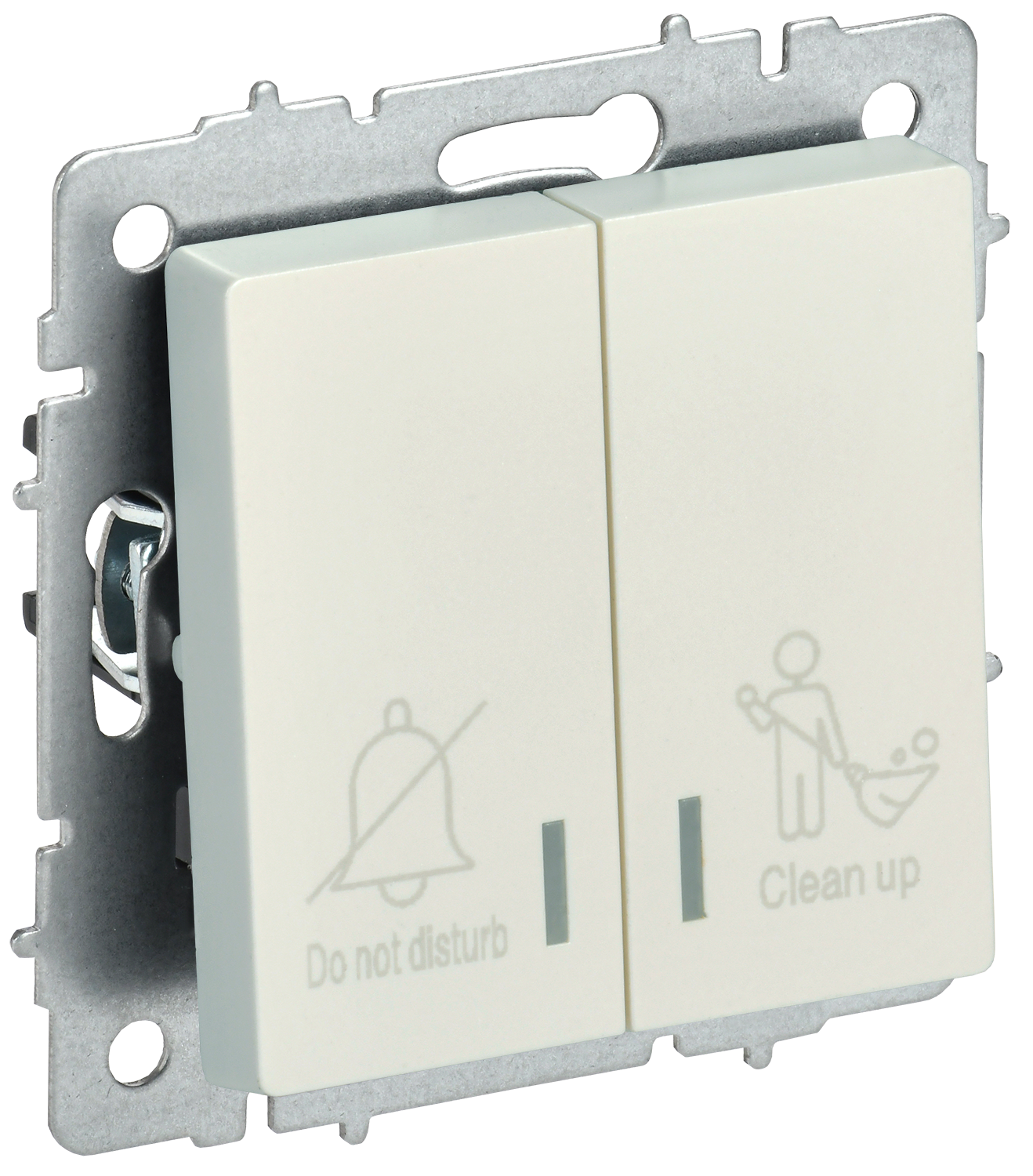 BRITE Выключатель 2-клавишный с индикацией для отелей 10А ВС10-2-9-БрЖ жемчуг IEK BR-V20-2-10-K36