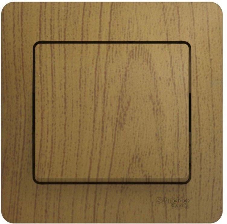 Выключатель 1-кл. СП Glossa 10А IP20 (сх. 1) 10AX в сборе дерево дуб SE GSL000512