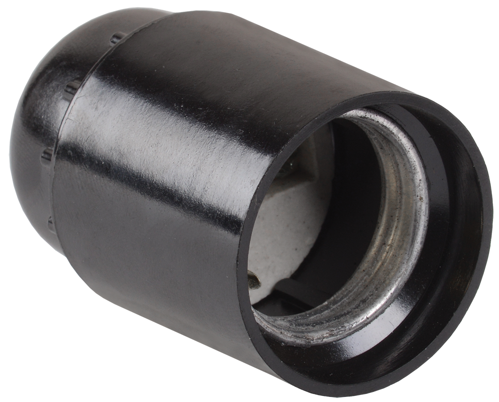 Патрон подвесной Пкб27-04-К01 карболитовый Е27 черный (50шт) (стикер на изделии) IEK EPK10-04-01-K01