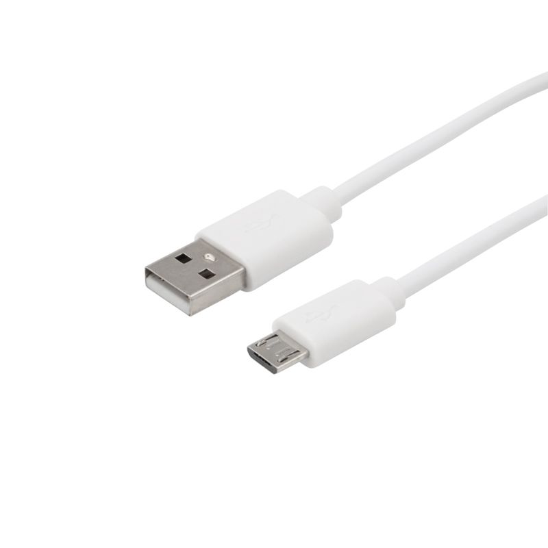 Кабель USB-A – micro USB, 1А, 1м, ПВХ, белый REXANT - Фото 4