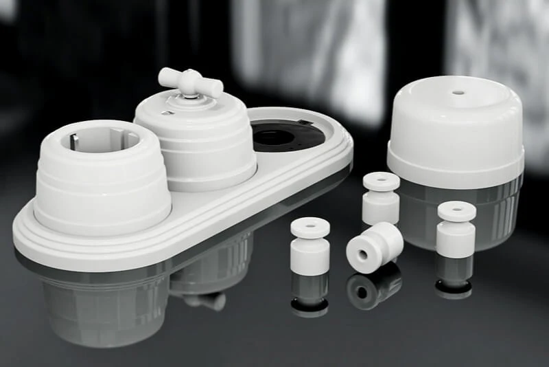 Рамка трехместная пластиковая, 234x92x14 мм, цвет - белый, серия УСАДЬБА, ТМ МЕЗОНИНЪ - Фото 2