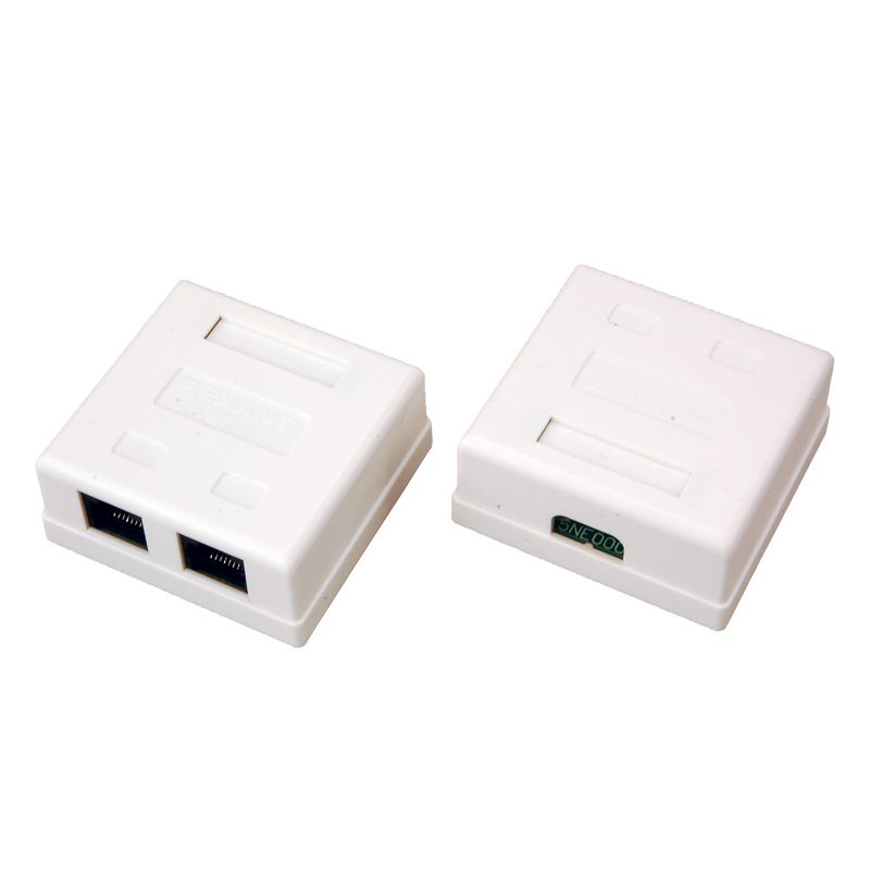 Розетка сетевая LAN, на стену, 2 гнездо 8Р8С (RJ-45), CAT 5е REXANT - Фото 5