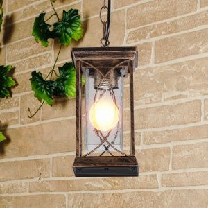 Светильник уличный подвесной Spica H черное золото IP33 GL 1026H Elektrostandard a048173