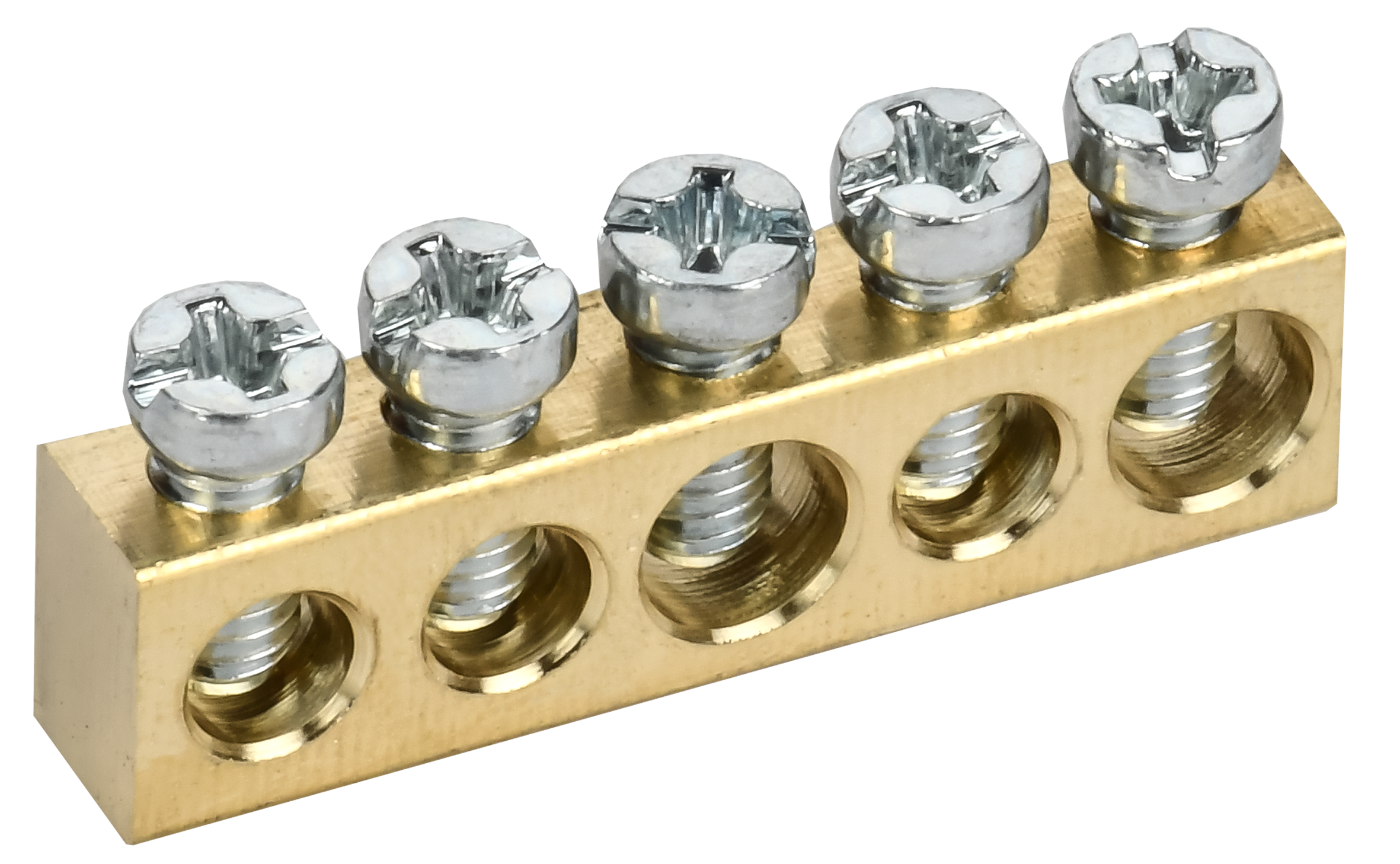 TEKFOR Шина нулевая сечение 6х9 5 отверстий IEK TF-KP00D-SN-05