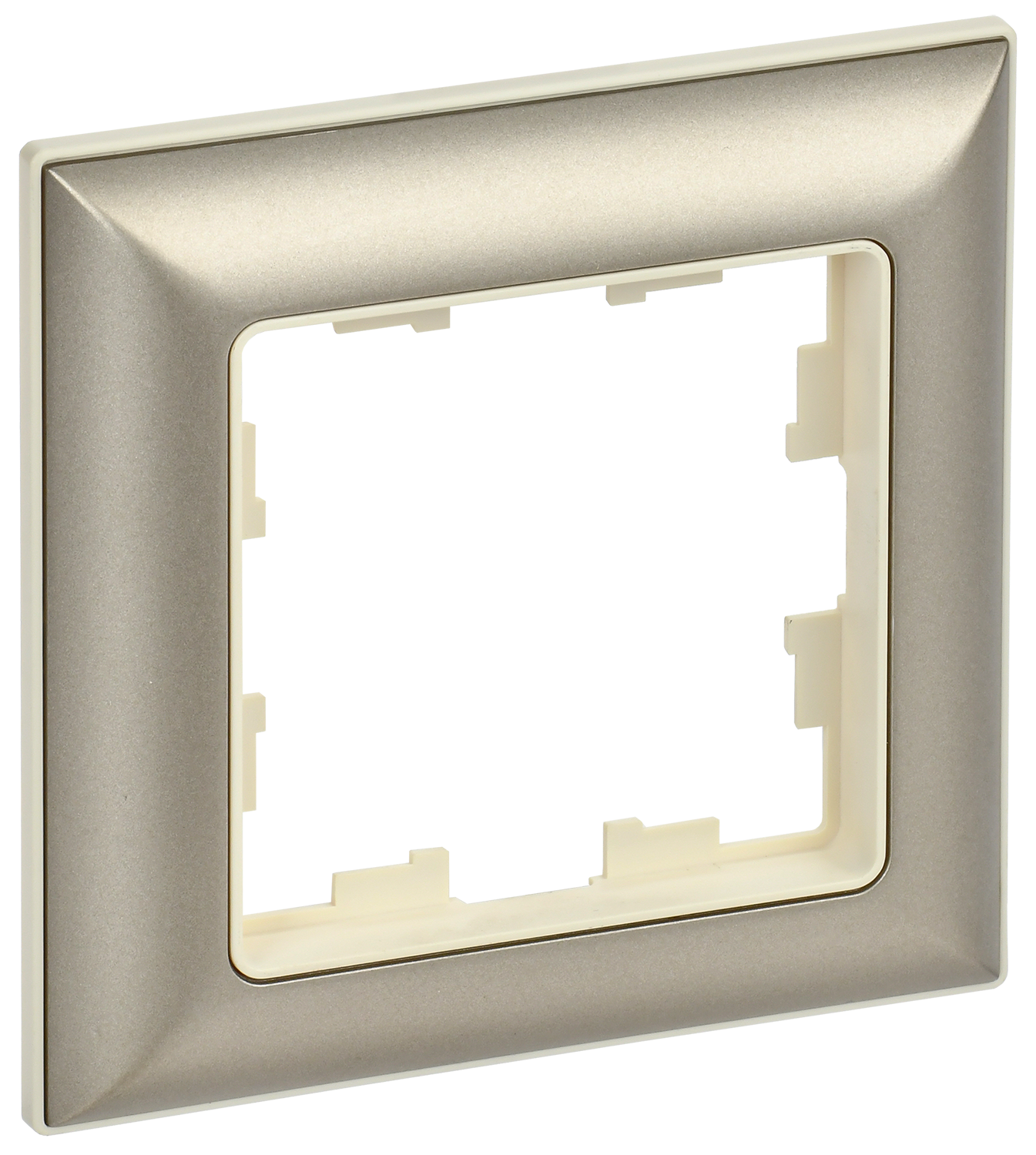 BRITE Рамка 1-местная РУ-1-Бр бежевый/шампань IEK