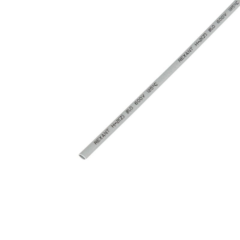 Трубка термоусаживаемая ТУТ нг 1,0/0,5мм, серая, упаковка 50 шт. по 1м REXANT 20-1010