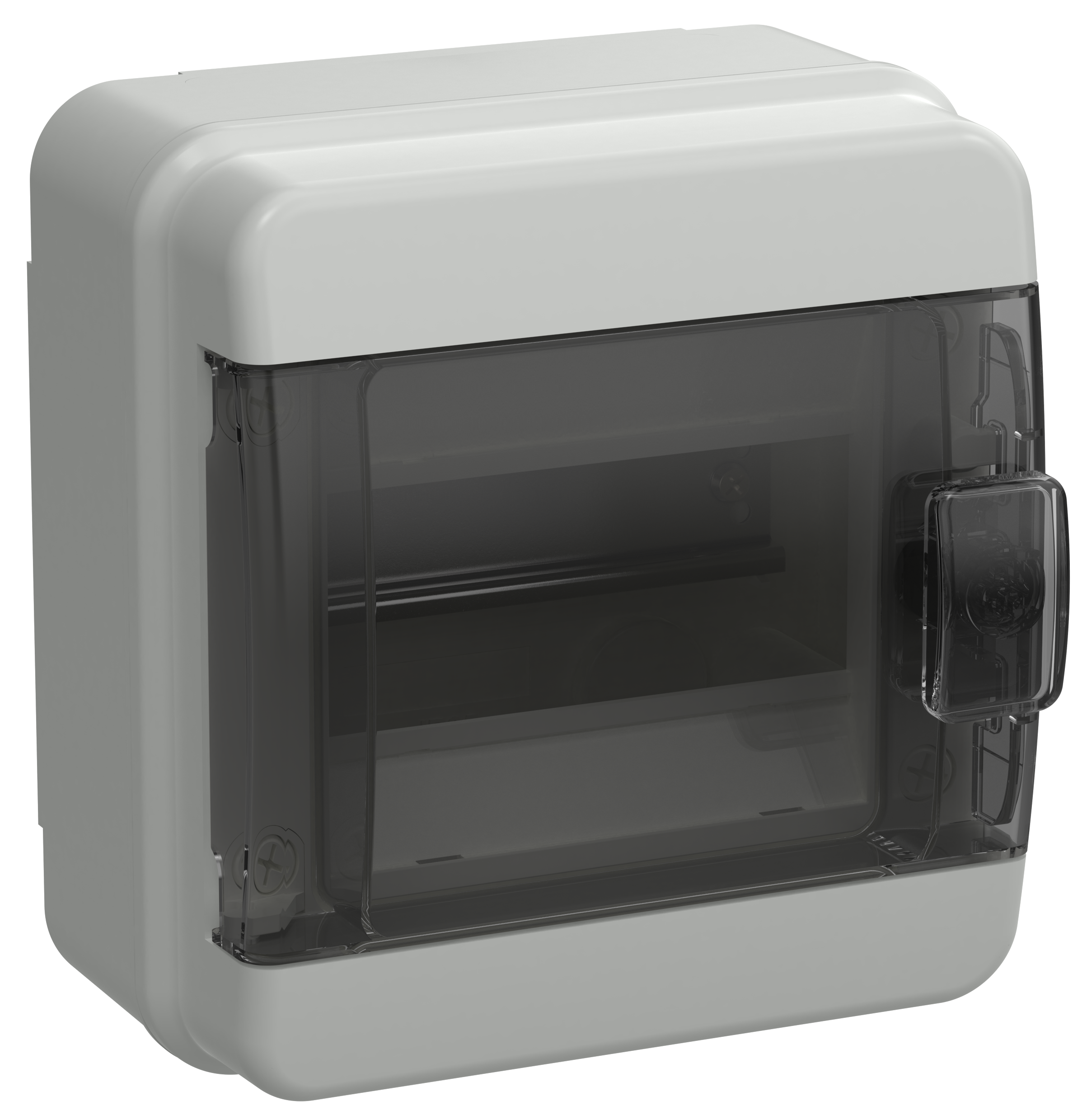 TEKFOR Корпус пластиковый КМПн-6 IP65 черная прозрачная дверь IEK TF5-KP72-N-06-65-K03-K02