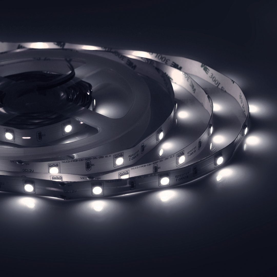 Лента светодиодная СТ smd5050 30д/м 12В 6500К IP20 5м Apeyron
