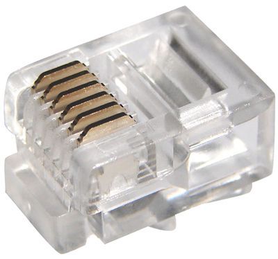 Разъем телефонный UTP, RJ-12 (6P6C), CAT 3 REXANT 05-1013