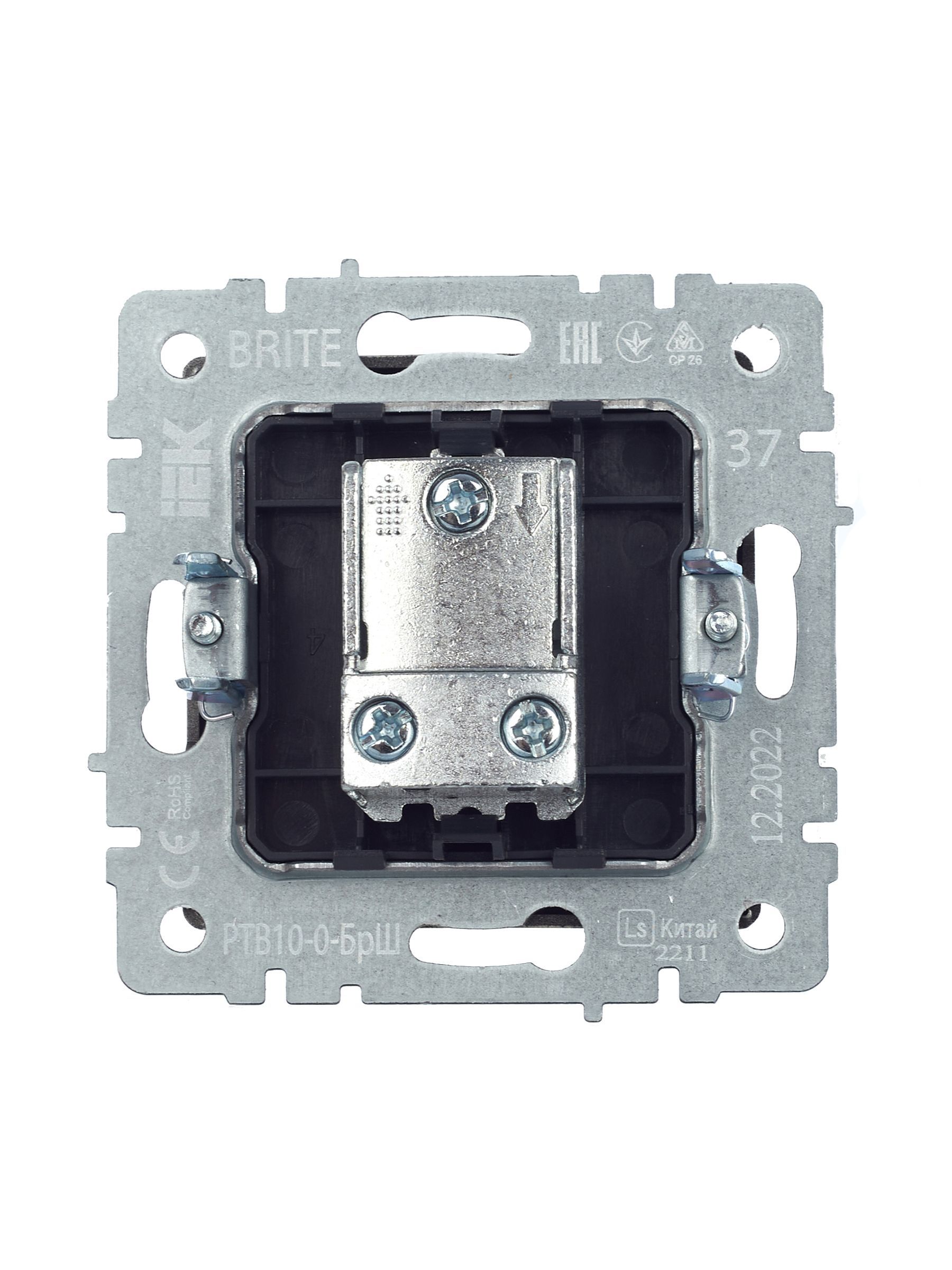 BRITE Розетка TV проходная РТВ10-0-БрШ шампань IEK - Фото 5