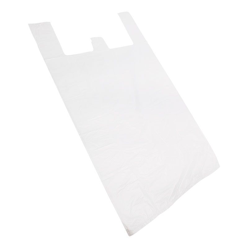 Пакет майка ПНД 42+20*75, 15мкм белая (100шт./уп) 61-0207-1