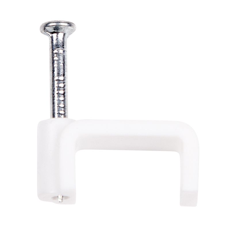 Крепеж кабеля плоский 14х7 мм, белый (50 шт/уп) REXANT 07-4214