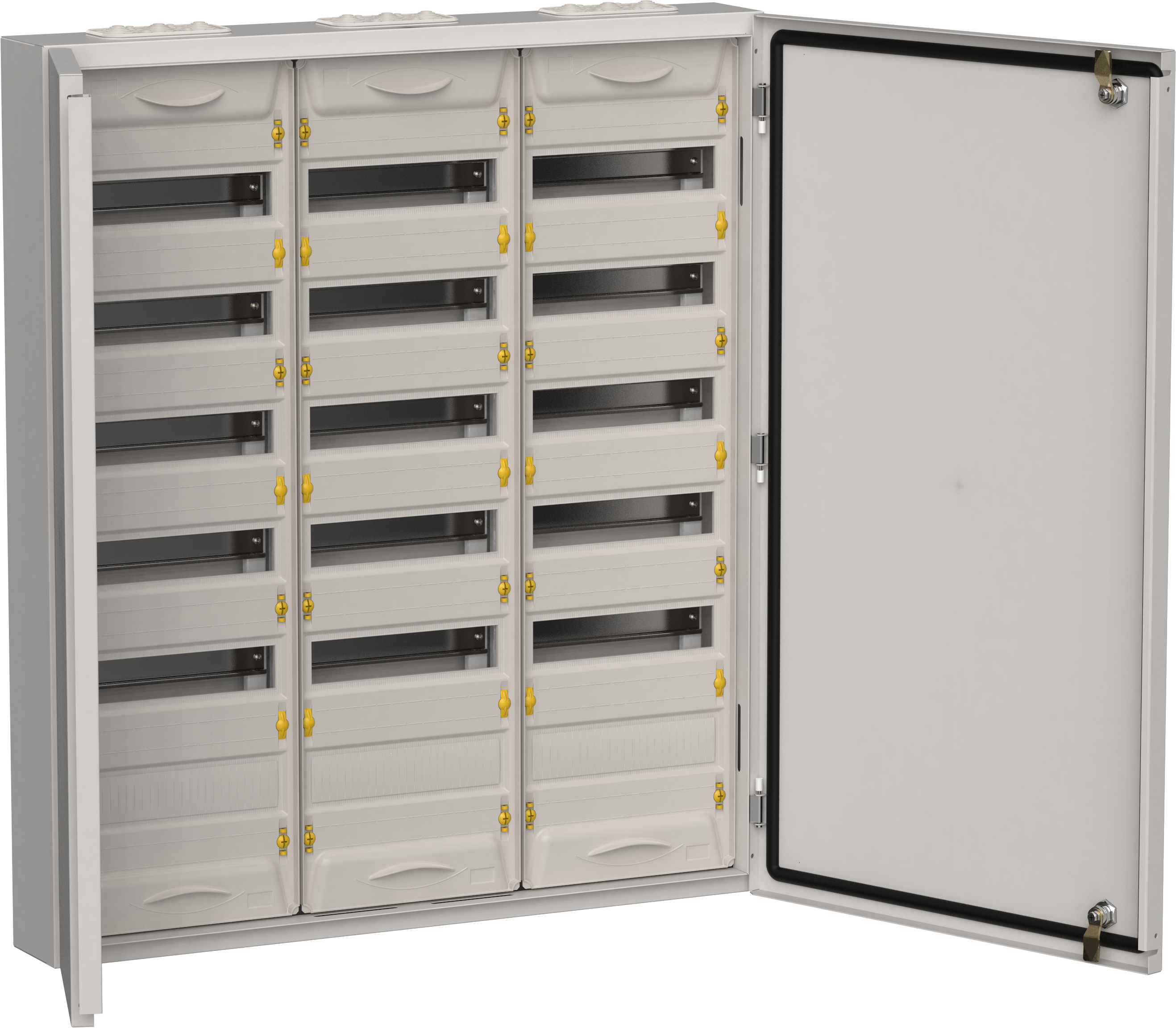 TITAN 5 Корпус металлический ЩРн-216 (3х72) 960х830х140мм IP54 серый (две двери) IEK TI5-50-N-3X072-54-7035