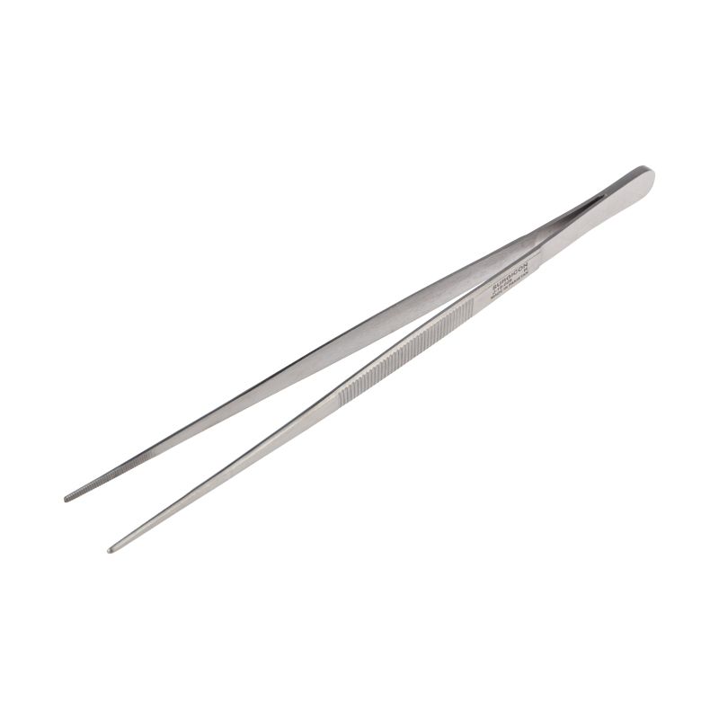 Пинцет прямой рифленый 200мм ПРОФИ 12-0347