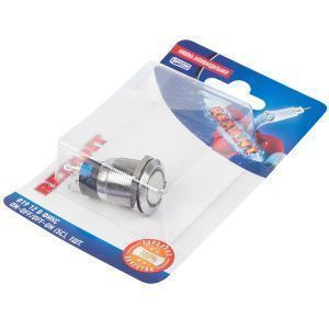 Кнопка  антивандальная Ø19 12В Фикс (5с) ON-OFF/OFF-ON подсв/зеленая  REXANT (в упак. 1шт.) - Фото 2