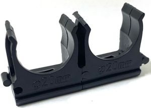 Крепеж-клипса Ø 20 цвета: черный (100шт/уп) DEKRON GX4002-1