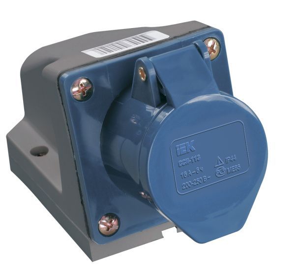 Розетка стационарная ССИ-123 2P+PE 32А 200-250В IP44 IEK PSR11-032-3