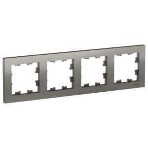 Рамка 4-м AtlasDesign универс. сталь SE ATN000904 1240481
