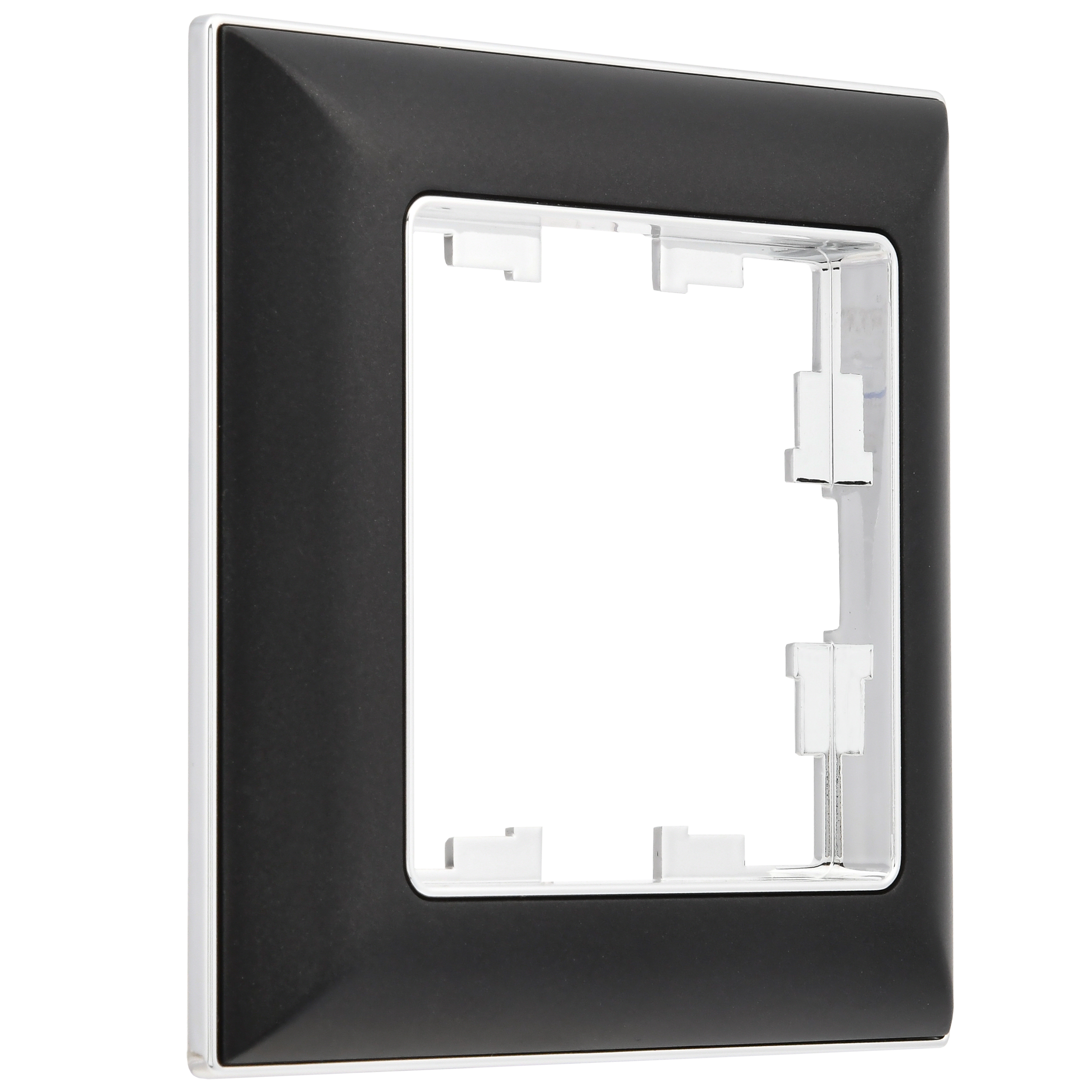 BRITE Рамка 1-местная РУ-1-Бр хром/черный IEK - Фото 6