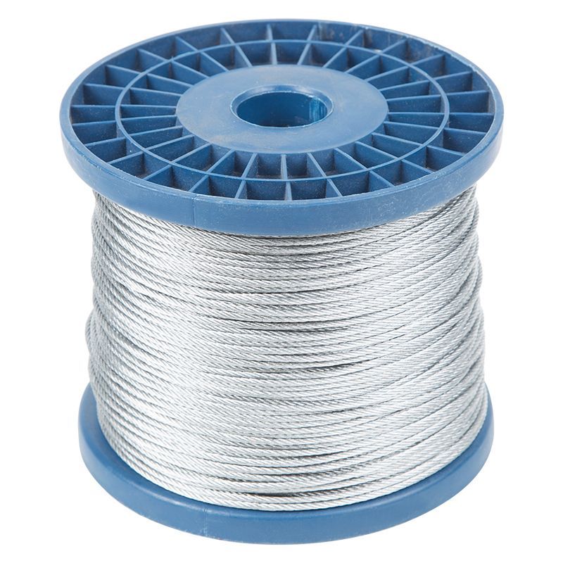 Трос стальной DIN 3055 (6x7) М2 (бобина 200м) REXANT 09-5520