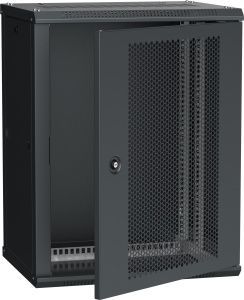 ITK Шкаф настенный LINEA W 15U 600х450мм дверь перфорированная RAL 9005 LWR5-15U64-PF